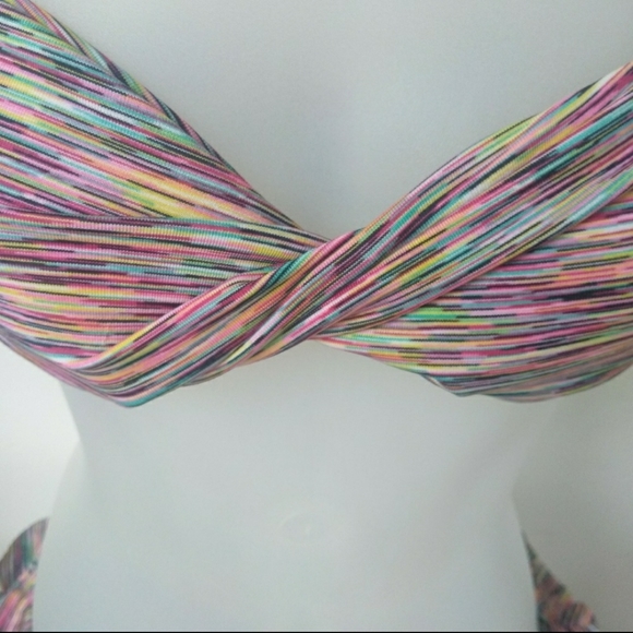 EUC Roxy strapless bandeau bikini sz S - Picture 3 of 3